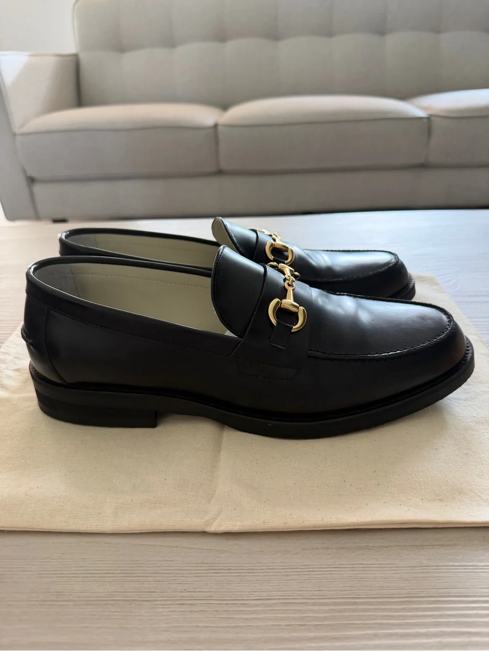 Duke & Dexter Black Bit Loafer - Men's Sz 11